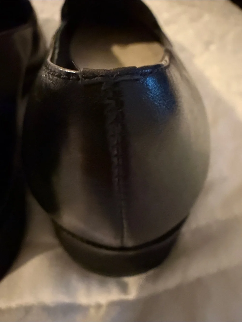 Etienne Aigner Black Leather Loafers with Silver Hardware